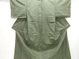 十字絣織出し手織り紬着物